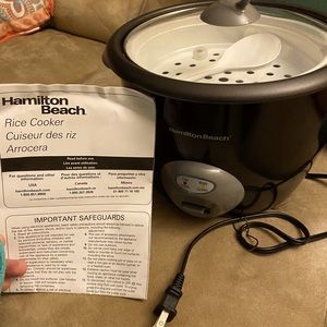 Hamilton beach 8 cup electric rice cooker/steamer